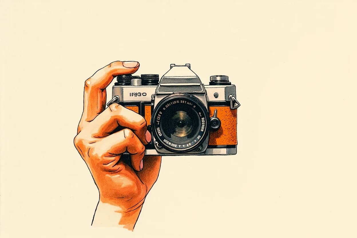 Fotoğrafçı web tasarım, kadrajda kamera